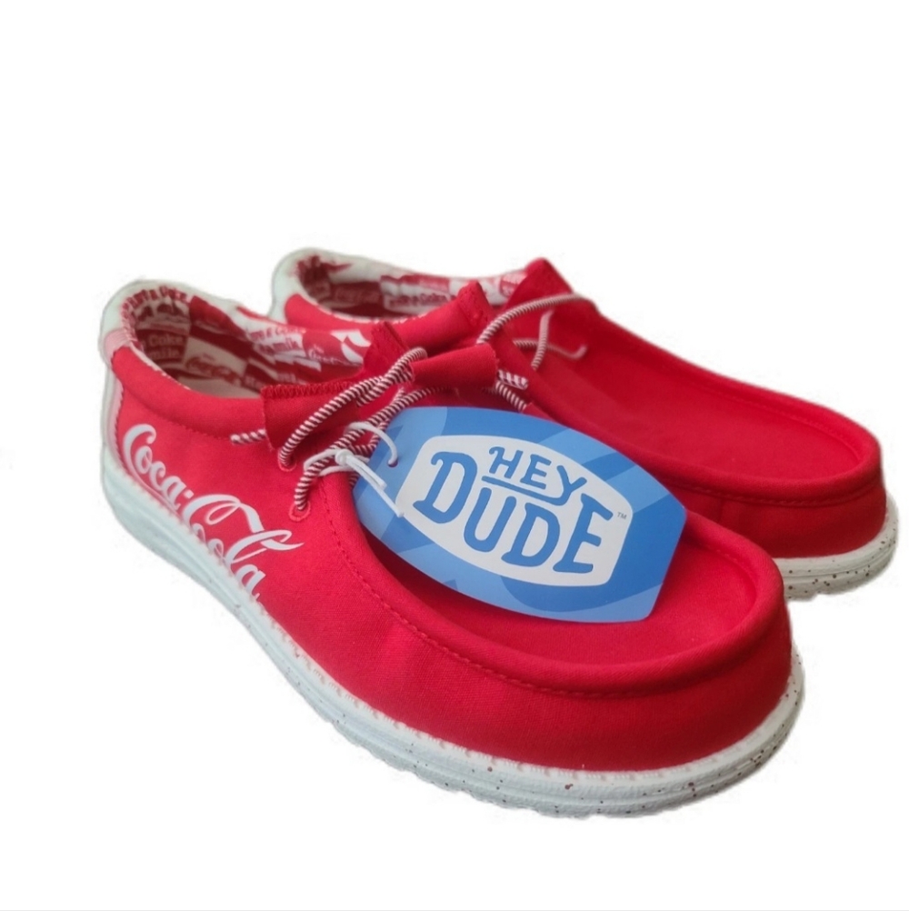 Hey Dude Men’s Wally Coca-Cola Shoes.
